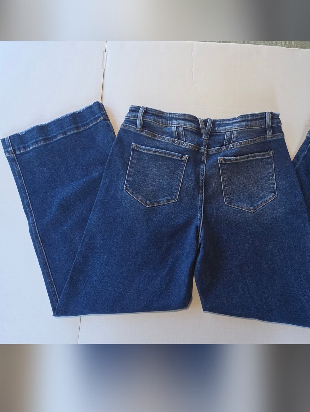 Flying Monkey F5387 Women’s Wide Leg Jeans Size 32 Dark Wash New Without Tags